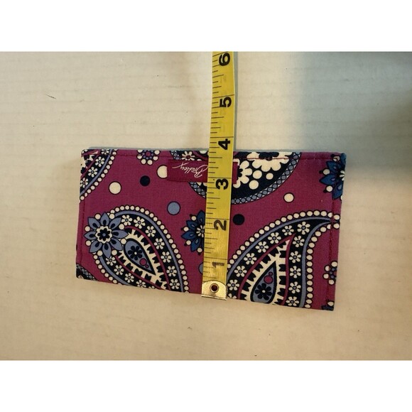 Vera Bradley Knot Just a Clutch Purse Boysenberry Paisley Pattern Retired 3 Pcs - Picture 15 of 16